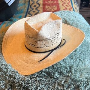 Rodeo King Straw Cowboy Hat 25x